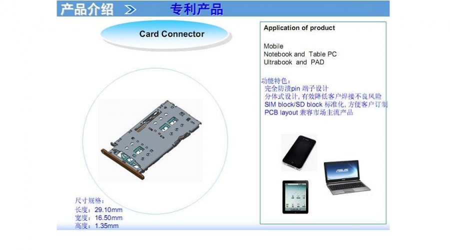 SIM CARD連接器