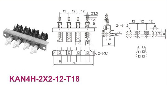 KAN4H-2X2-12-T18