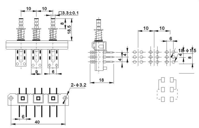 KAN3H-2X2-10-T18